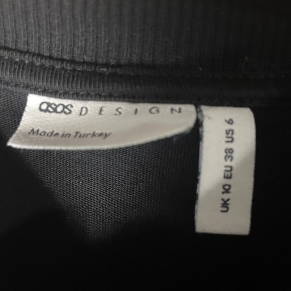 ASOS Weekend Collective Oversized Long Sleeve T-shirt With Back Logo Size 6 - Picture 5 of 5